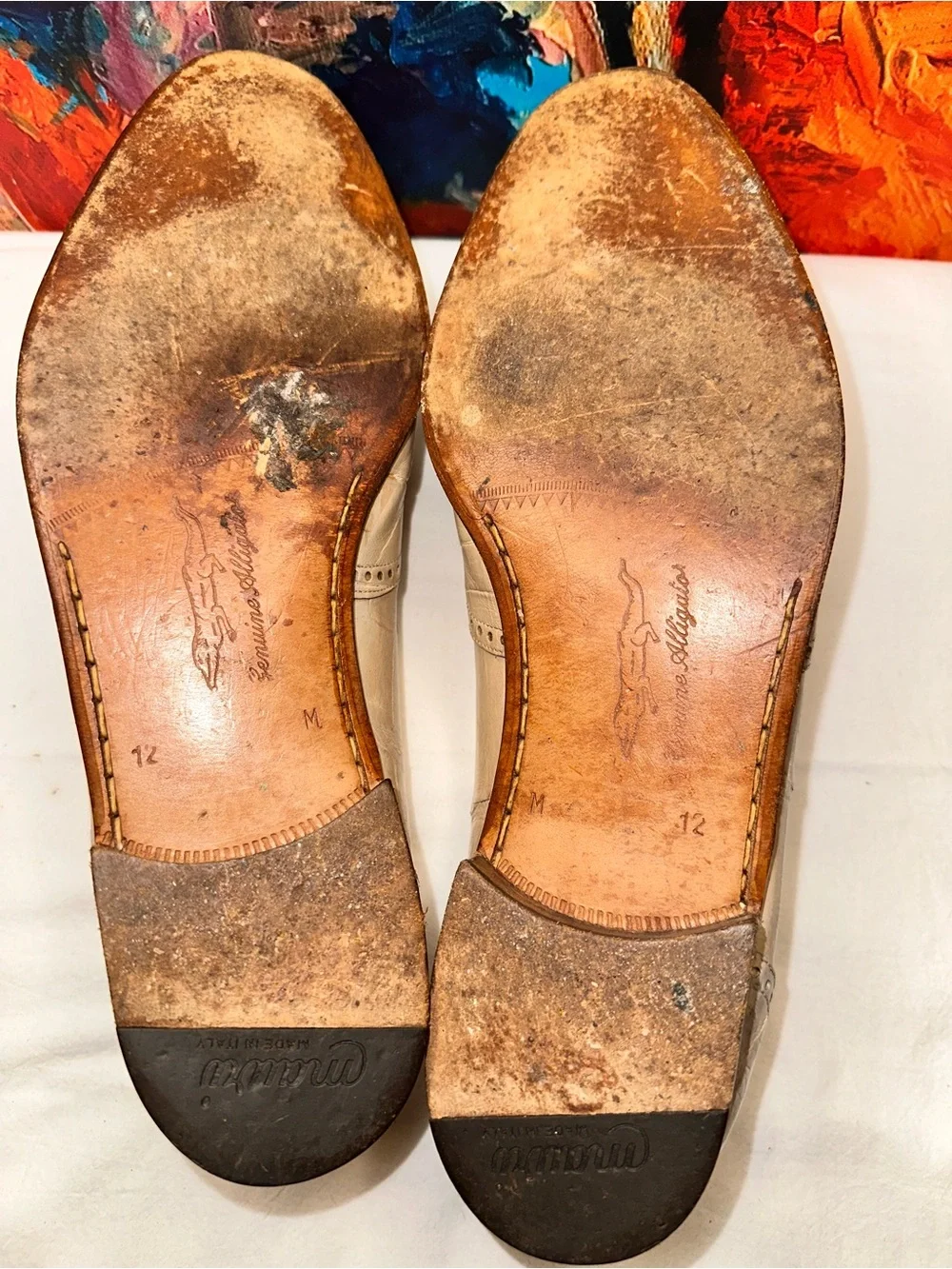 No.66 Mauri Genuine Alligator Leather Cap Toe Oxford Dress Shoes